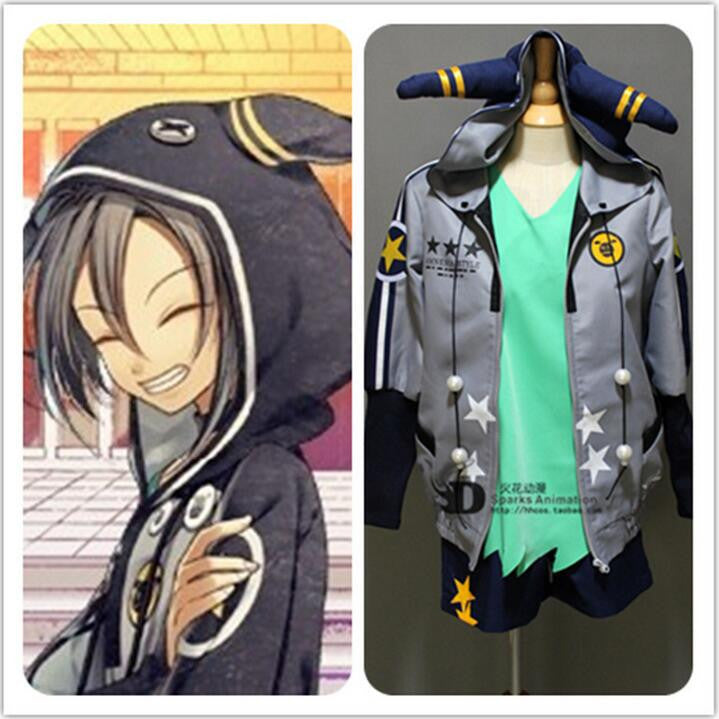 HOT Anime AMNESIA Orion Cosplay Costume  Lovely Cartoon Printing Zippered Hoodie Original Design